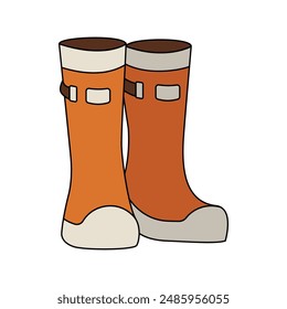 Enhance your designs with our Boots Icon Illustrations, offering versatile and trendy boot graphics