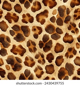 Mejore sus proyectos de diseño gráfico con esta impresionante ilustración vectorial de textura de piel de leopardo sin costuras. 