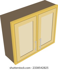 Enhance your interior design with our modern vector cabinet.