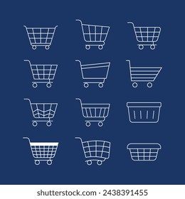 Enhance your online store with our E-Commerce Shopping Cart Minimal Icon Set. Perfect for web and digital designs, featuring sleek, modern aesthetics.