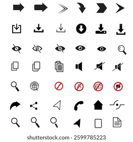 Enhance your projects with a collection of professionally designed vector icons, perfect for web design, mobile applications, social media, presentations and print materials.  Available in all formats