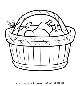 Enhance your projects with a simple and detailed basket icon in vector format, suitable for various design needs.