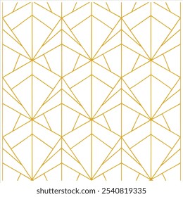 Enhance your projects with this geometric seamless pattern featuring gold lines. Perfect for luxurious backgrounds, decor, wallpapers, and digital designs with an elegant touch.