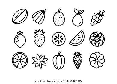 Mejore sus proyectos con este vibrante conjunto de arte de Clip de frutas frescas y coloridas Perfectas para diseño digital, elaboración e imprimibles, estas ilustraciones de frutas de alta calidad agregan un toque jugoso a cualquier creati