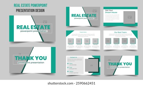 Enhance your real estate marketing with a professionally designed Real Estate PowerPoint Presentation. This high-quality template is perfect for property listings, investor pitch decks, sales present.