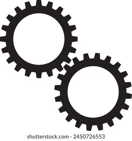 "Enhance Your Stock Inventory with Isolated Gear Design" Vector ilustration