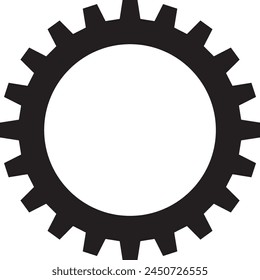 "Enhance Your Stock Inventory with Isolated Gear Design" Vector ilustration