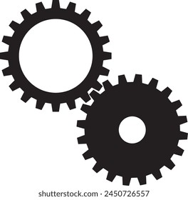 "Enhance Your Stock Inventory with Isolated Gear Design" Vector ilustration