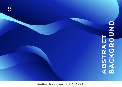Enhance your visual projects with an Abstract Blue Background featuring wave like gradients that add dimension and movement. Ideal for a modern and polished aesthetic