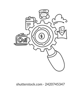 Enhance Your Web Advertising Strategy Professionally Designed Flat Illustration for Marketing Framework