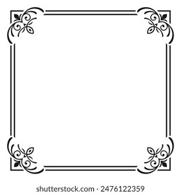 Enhance your work with our intricate Victorian Frame Illustrations, ideal for a classic vintage look.