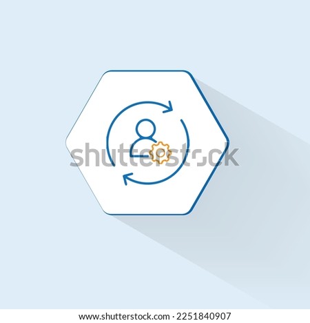 Enhanced customer engagement icon vector design