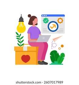 Enhanced Feature Offering Vector Illustration