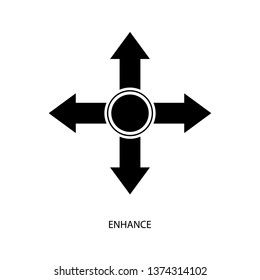 enhance,icon,symbol and vector,Can be used for web, print and mobile