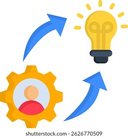 Enhancement Icon Flat Vector Illustration
