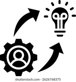 Enhancement Icon Glyph Vector Illustration