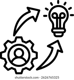 Enhancement Icon Line Vector Illustration