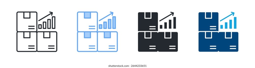 Enhancement Icon Set Multiple Style. Design In Outline, Blue, Glyph, Dual Tone