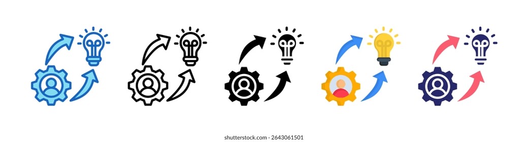 Enhancement Multiple Style Icon Set Collection.