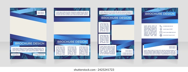Mejorando el diseño de folletos en blanco de transporte urbano. Conjunto de plantillas con espacio de copia para el texto. Recopilación de informes corporativos prefabricados. Editable 4 páginas en papel. Montserrat Medio, Fuentes normales utilizadas