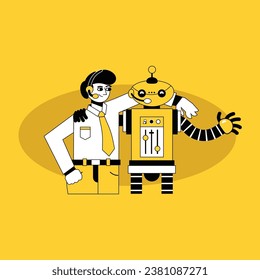 Enhancing Customer Service with Robot Illustrations A Visual Approach to Support