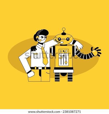 Enhancing Customer Service with Robot Illustrations A Visual Approach to Support