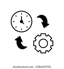 Enhancing Productivity in Circular Systems vector stock icon