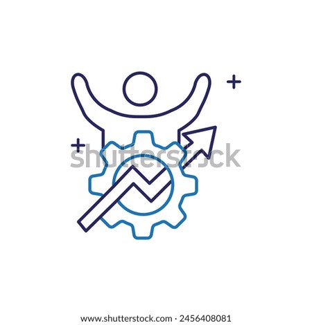 Enhancing Resilience Vector Icon Design Building adaptability and robustness to withstand and recover from challenges, ensuring continuity and sustainability