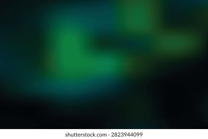 Enigmatic abstract blur featuring profound dark blue and lush emerald green tones, perfect for designs evoking depth, nature, or technology.