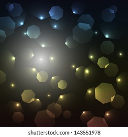 The enigmatic abstraction made out of various heptagons / The heptagon abstraction / The heptagon chaos