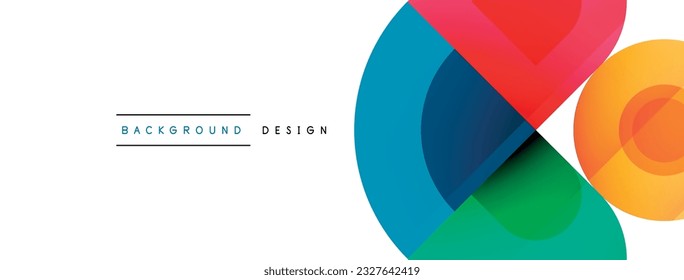 Círculos enigmáticos - Fondo Geométrico Vector cautivador, Desvelando la composición mesmerizante de elementos de círculo intrigante