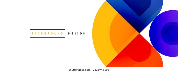 Enigmatic Circles - Captivating Vector Geometric Background, Unveiling the Mesmerizing Composition of Intriguing Circle Elements