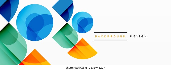 Enigmatic Circles - Captivating Vector Geometric Background, Unveiling the Mesmerizing Composition of Intriguing Circle Elements