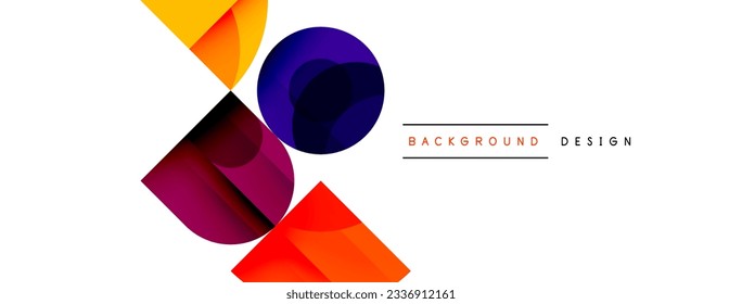Enigmatic Circles - Captivating Vector Geometric Background, Unveiling the Mesmerizing Composition of Intriguing Circle Elements
