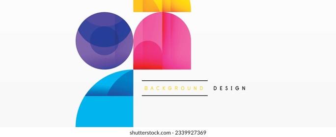 Enigmatic Circles - Captivating Vector Geometric Background, Unveiling the Mesmerizing Composition of Intriguing Circle Elements