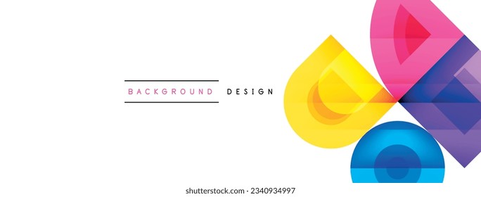 Enigmatic Circles - Captivating Vector Geometric Background, Unveiling the Mesmerizing Composition of Intriguing Circle Elements