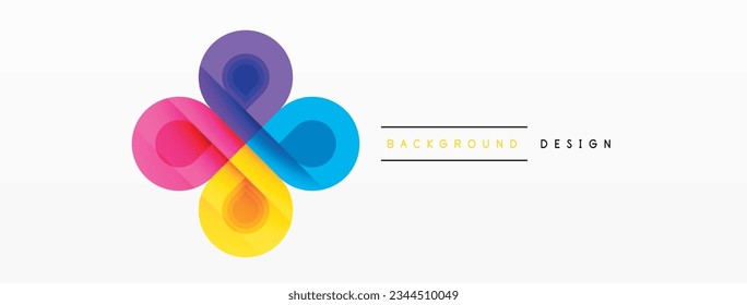 Enigmatic Circles - Captivating Vector Geometric Background, Unveiling the Mesmerizing Composition of Intriguing Circle Elements