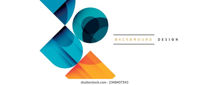 Enigmatic Circles - Captivating Vector Geometric Background, Unveiling the Mesmerizing Composition of Intriguing Circle Elements