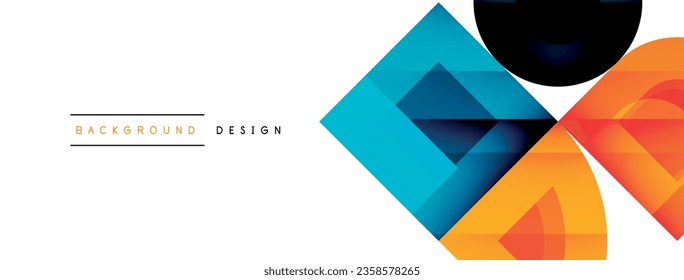 Enigmatic Circles - Captivating Vector Geometric Background, Unveiling the Mesmerizing Composition of Intriguing Circle Elements