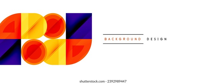 Enigmatic Circles - Captivating Vector Geometric Background, Unveiling the Mesmerizing Composition of Intriguing Circle Elements