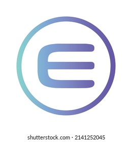 Enjin Coin Cryptocurrency token icon. ENJ token symbol. Cryptocurrency vector icon. Flat Vector illustration - Vector