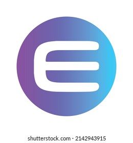 Enjin Coin Cryptocurrency token icon. ENJ token symbol. Cryptocurrency vector icon. Flat Vector illustration - Vector