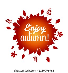 Enjoy autumn banner background