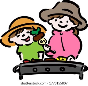Enjoy BBQ outdoors with your family