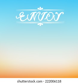 Enjoy beach summer abstract background