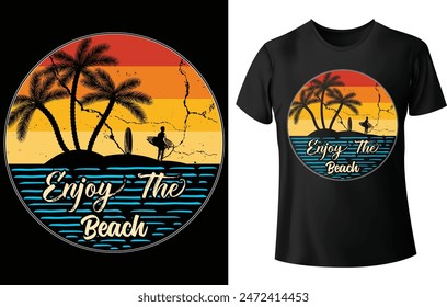 Enjoy the Beach T Shirt Design for Beach T Shirt Design