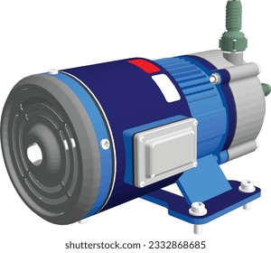 Enjoy consistent water pressure with our reliable and powerful blue pump.