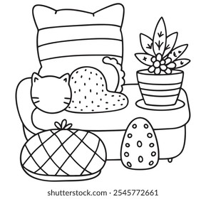 Enjoy a cozy collection of cute and bold coloring pages designed to relax and uplift! These pages feature heartwarming illustrations with easy-to-fill shapes, ideal for simple yet satisfying coloring.