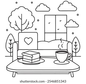 Enjoy a cozy collection of cute and bold coloring pages designed to relax and uplift! These pages feature heartwarming illustrations with easy-to-fill shapes, ideal for simple yet satisfying coloring.