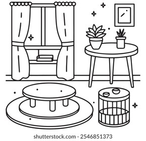 Enjoy a cozy collection of cute and bold coloring pages designed to relax and uplift! These pages feature heartwarming illustrations with easy-to-fill shapes, ideal for simple yet satisfying coloring.